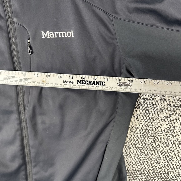 Marmot‎ Gore Windstopper Zip Up Jacket Mens Large Guys Weekend Embroidered Black - Picture 7 of 10
